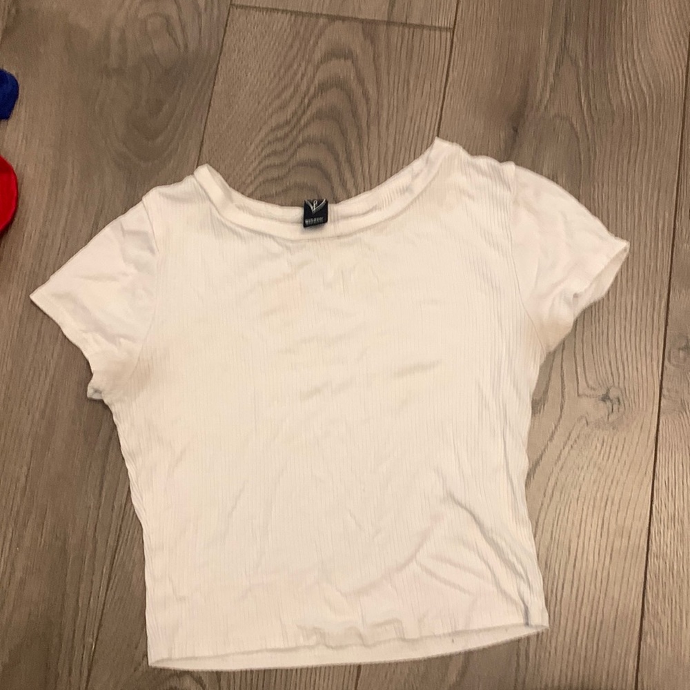 Cropped White Shirt